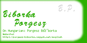 biborka porgesz business card